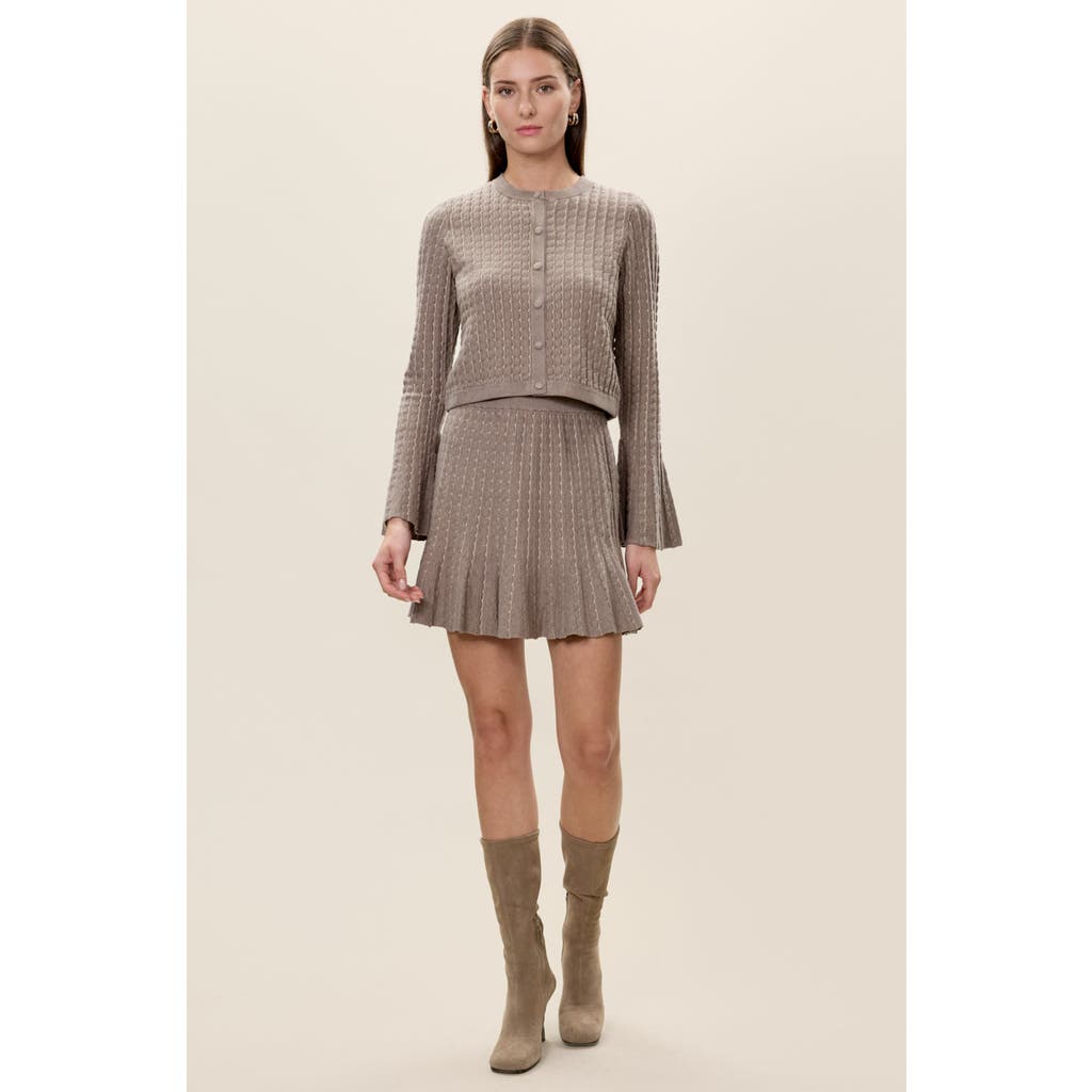 Rebecca Taylor Dorothy Sweater Skirt In Brown