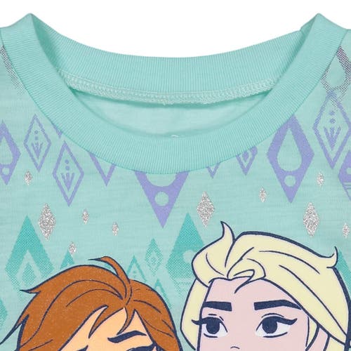 Disney Frozen T-shirt & Bike Shorts Set In Blue