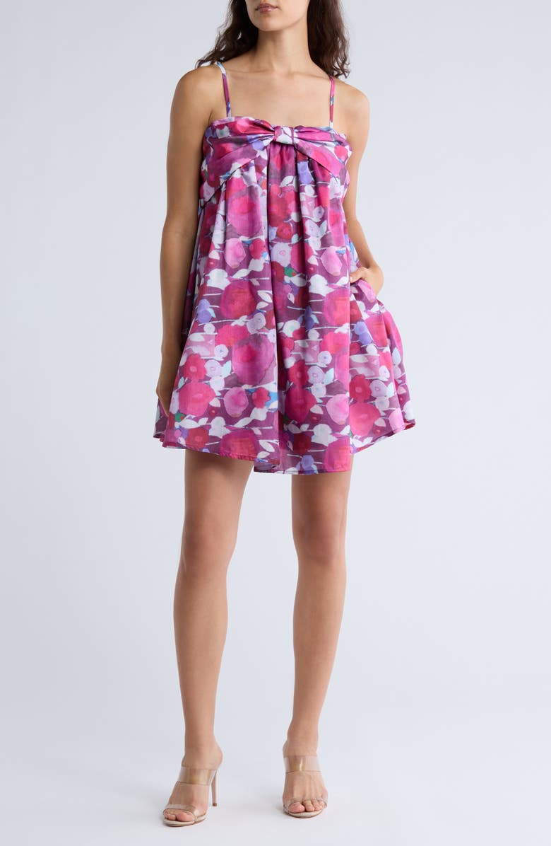 Hutch Bow Detail Babydoll Dress, Main, color,