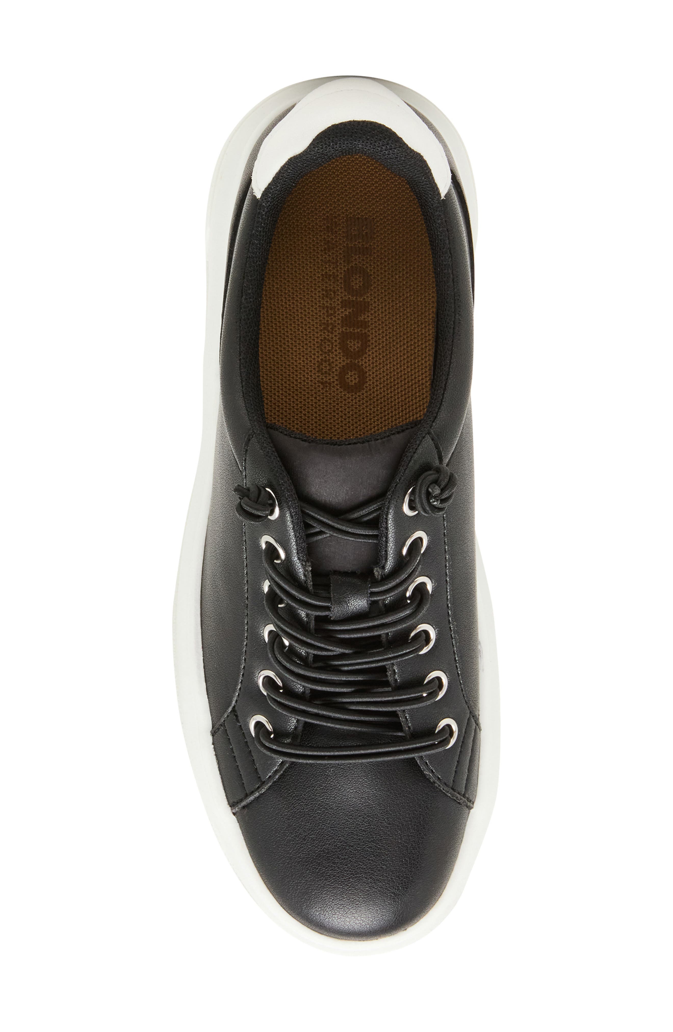 Blondo Goose Waterproof Sneaker, Alternate, color, Black Leather
