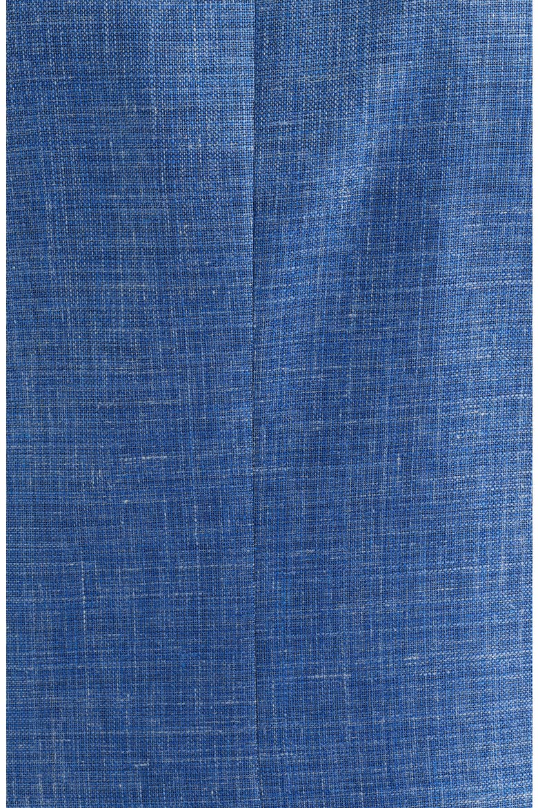 Morton Contemporary Fit Blue Slub Wool & Silk Blend Sport Coat, Alternate, color, BLUE