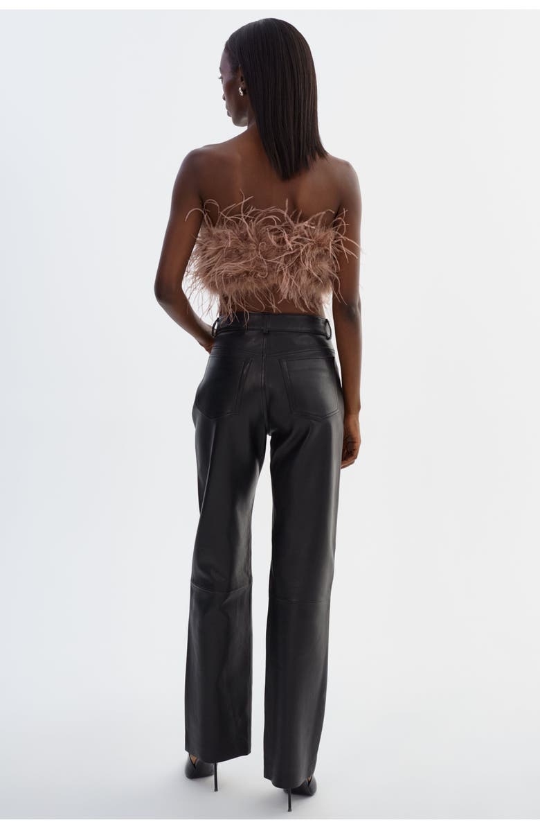 LAMARQUE Zaina | Feather Bustier, Alternate, color, Mink Brown