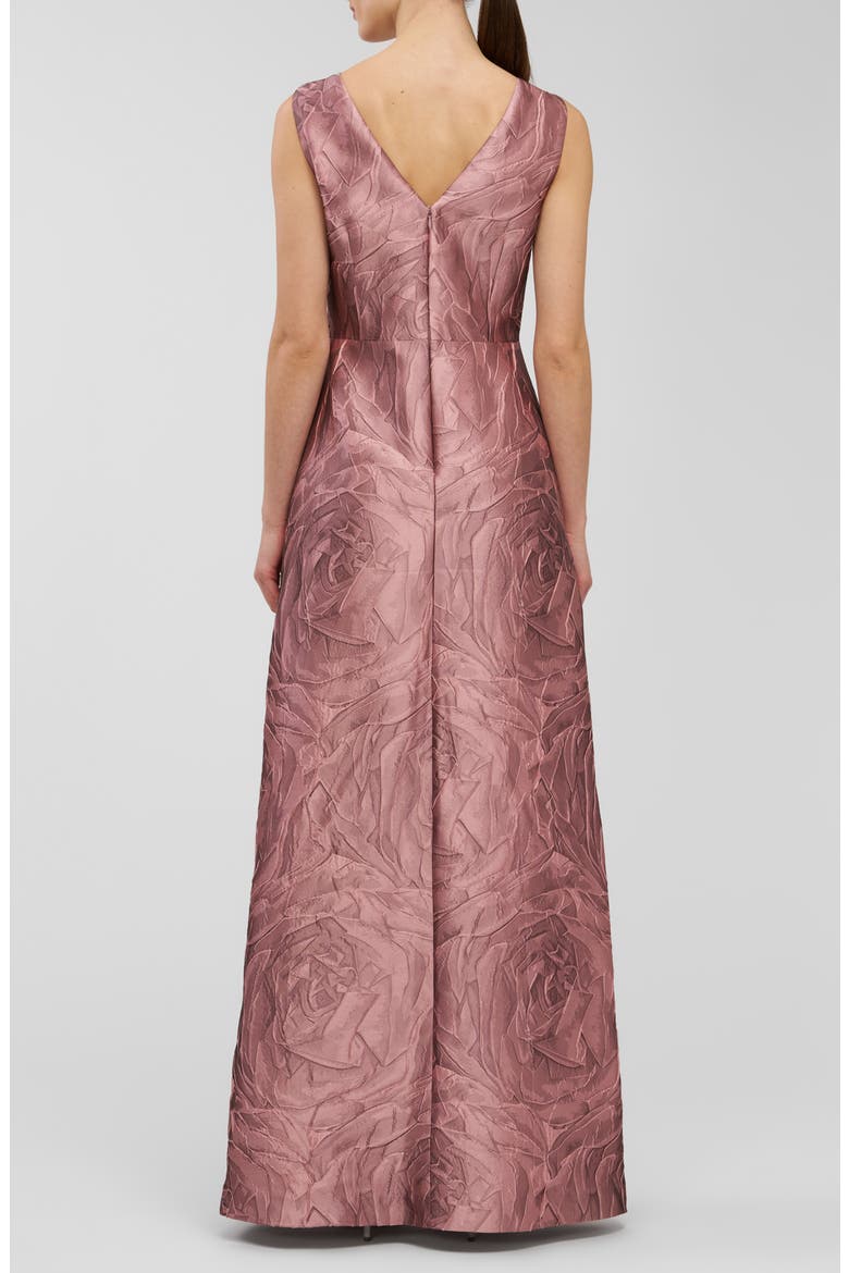 Hazel Metallic Sleeveless Maxi Jumpsuit, Alternate, color, ROSE GOLD