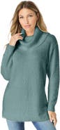 Roaman's Eyelash Cowl Neck Sweater