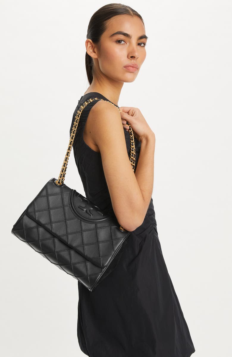 Tory Burch Fleming Soft Convertible Leather Shoulder Bag, Alternate, color,