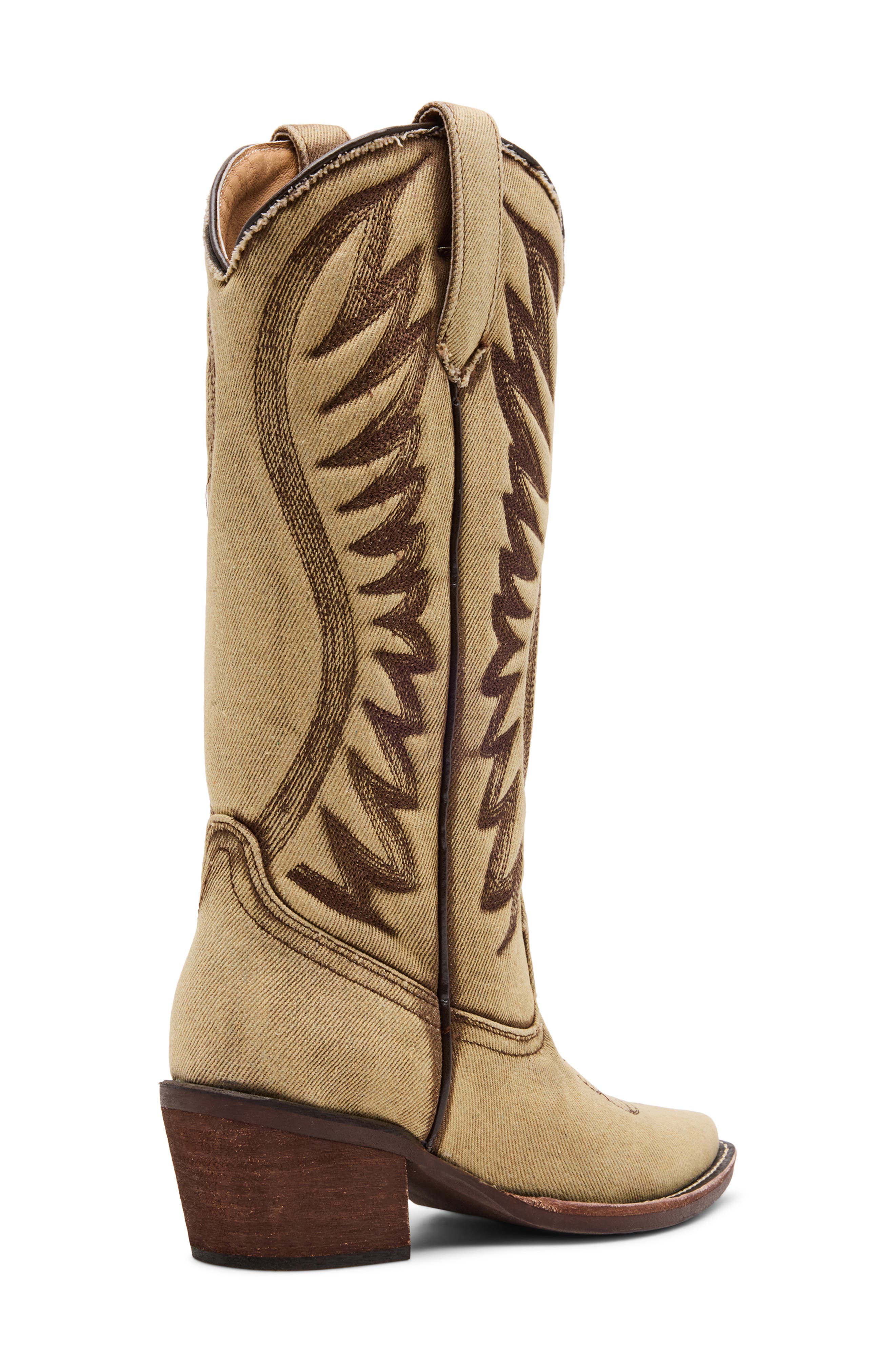 Steve Madden Albany Western Boot, Alternate, color, Khaki Multi