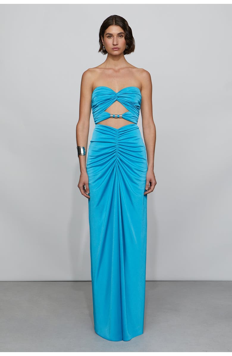 Et Ochs Corinne Gown, Main, color, Turquoise