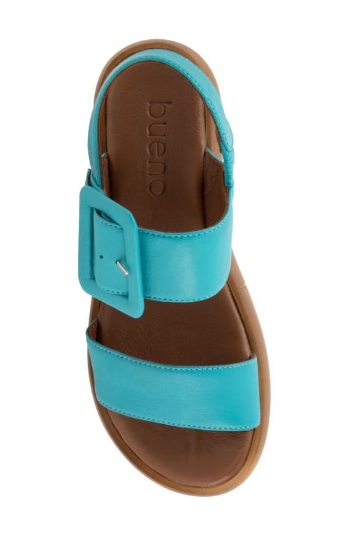 Bueno Julian Two-strap Sandal In Turquoise
