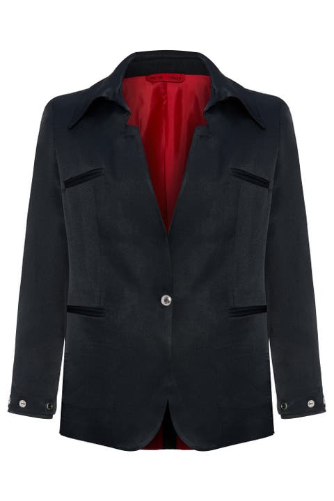 Linen Blend Woven Jacket