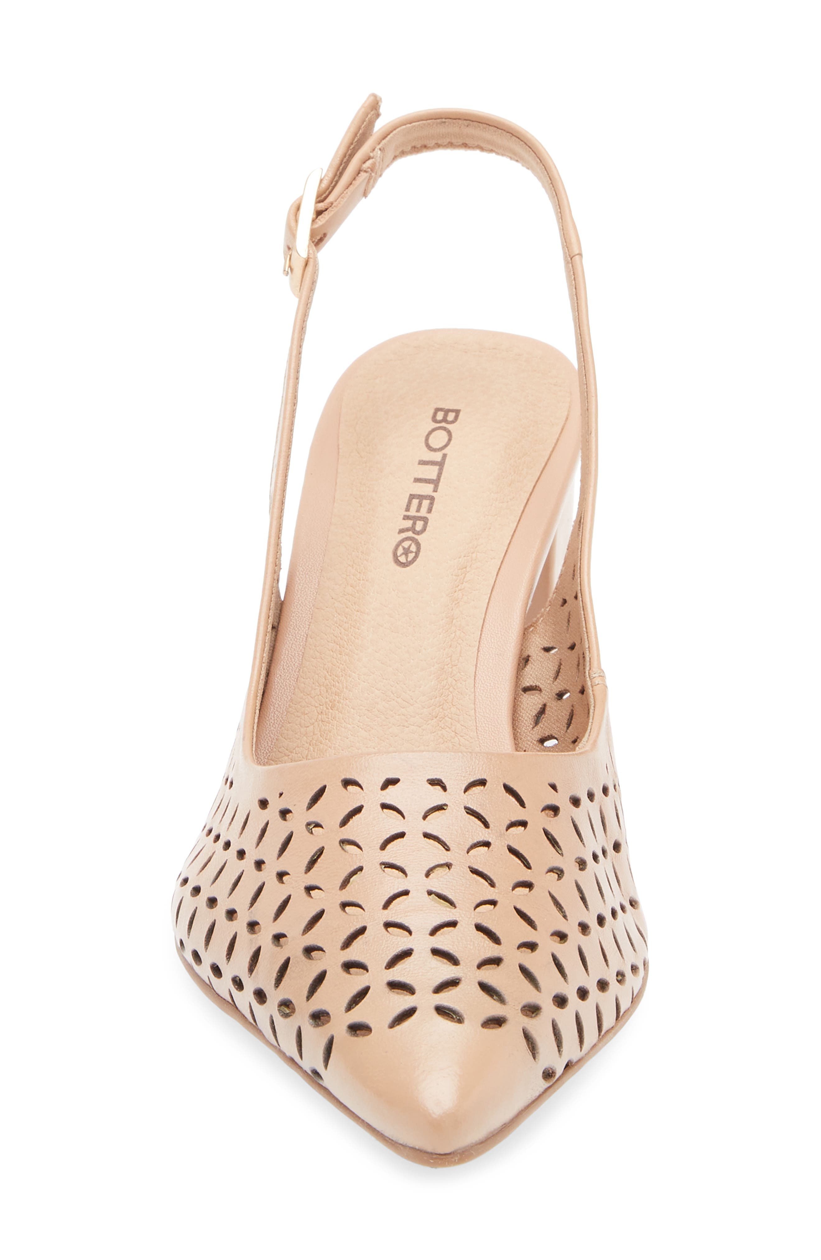 Bottero Janet Slingback Pointed Toe Pump, Alternate, color, Brown Sugar