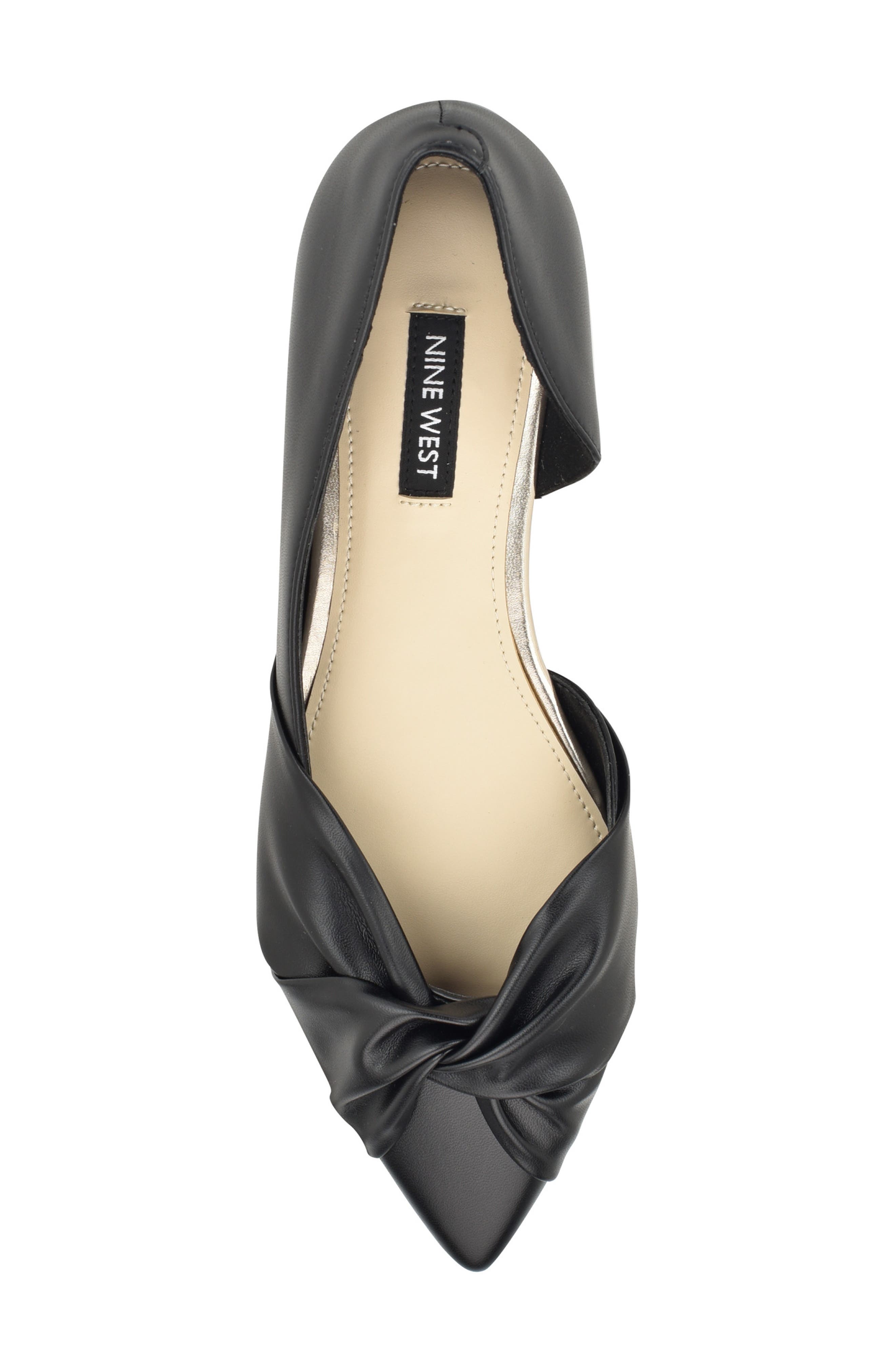 Nine West Briane Half d'Orsay Pointed Toe Flat, Alternate, color, 