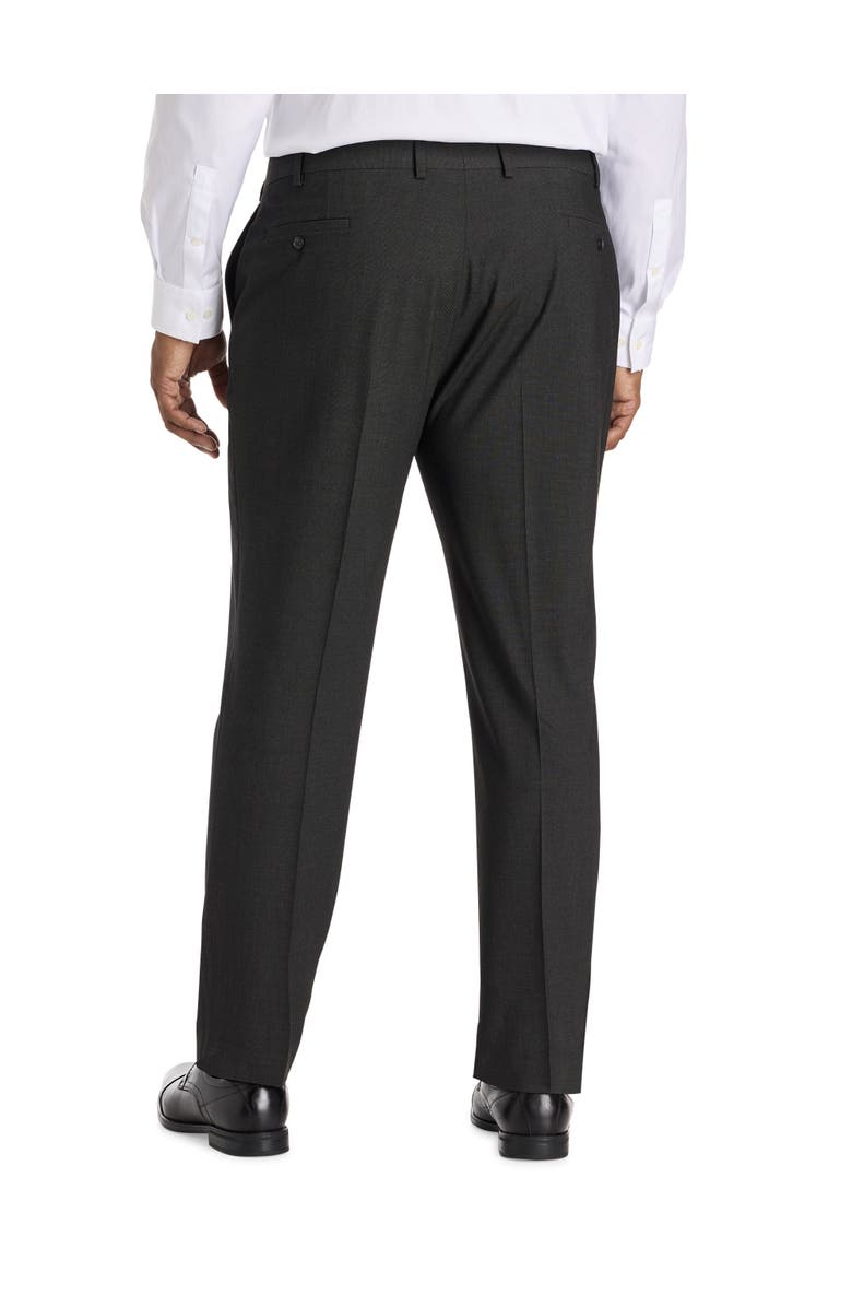 Michael Kors Big & Tall Birdseye Suit Pants, Alternate, color, Charcoal