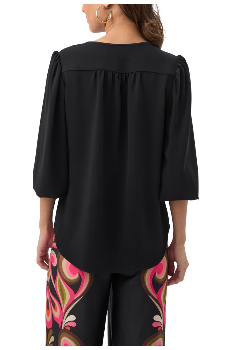 Trina Turk Morabi Chain Link Hardware Top, Alternate, color, Black
