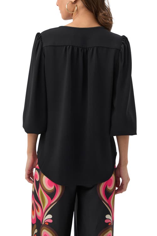 Trina Turk Morabi Chain Link Hardware Top In Black