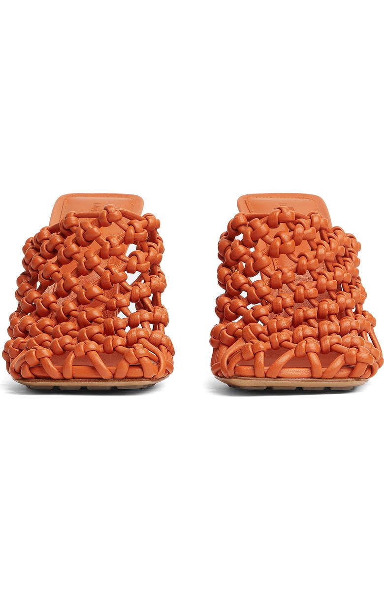 Bottega Veneta Knotted Weave Pump, Main, color, Burned Orange