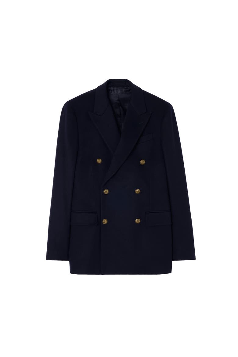 Cashmere Tailored Jacket, Alternate, color, Navy