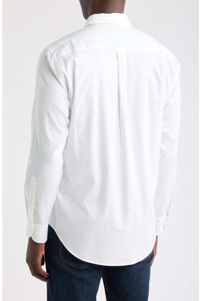 Cool Twill Cotton & Modal Sport Shirt, Alternate, color, WHITE