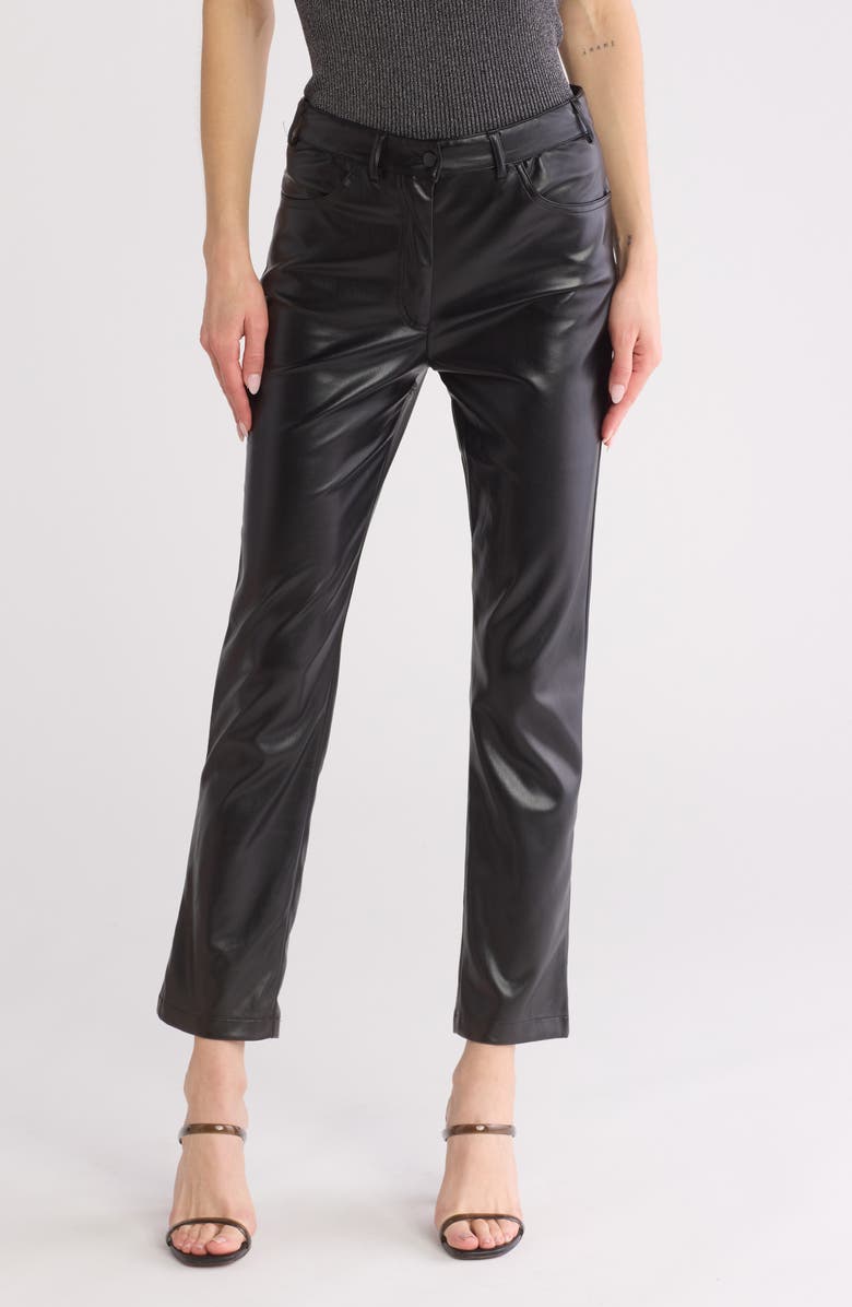 Tart Morgan High Waist Faux Leather Pants, Main, color, 