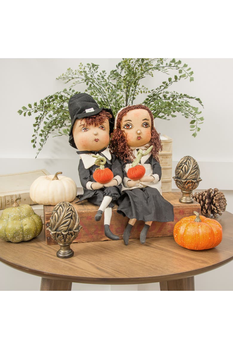 Eve Pilgrim Thanksgiving Joe Spencer Gathered Traditions Figurine 15", Alternate, color, Black