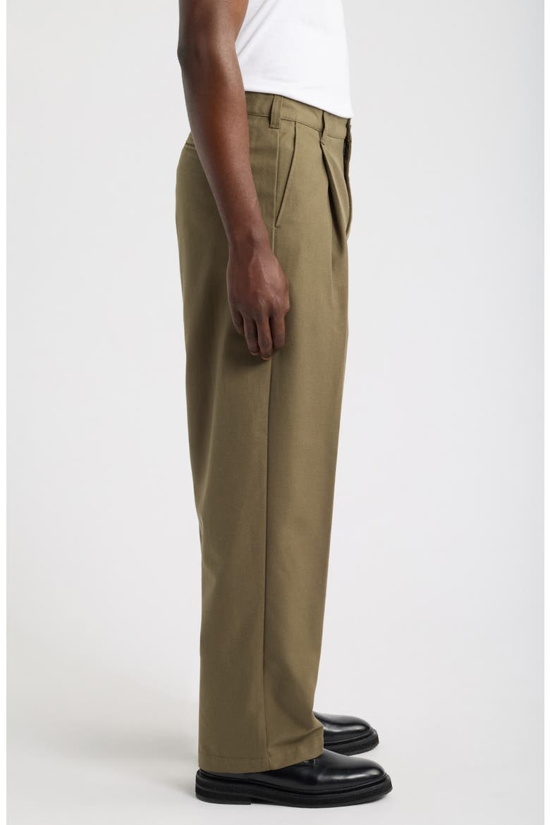 Dean Pleated Pants, Alternate, color, STONE GRAY