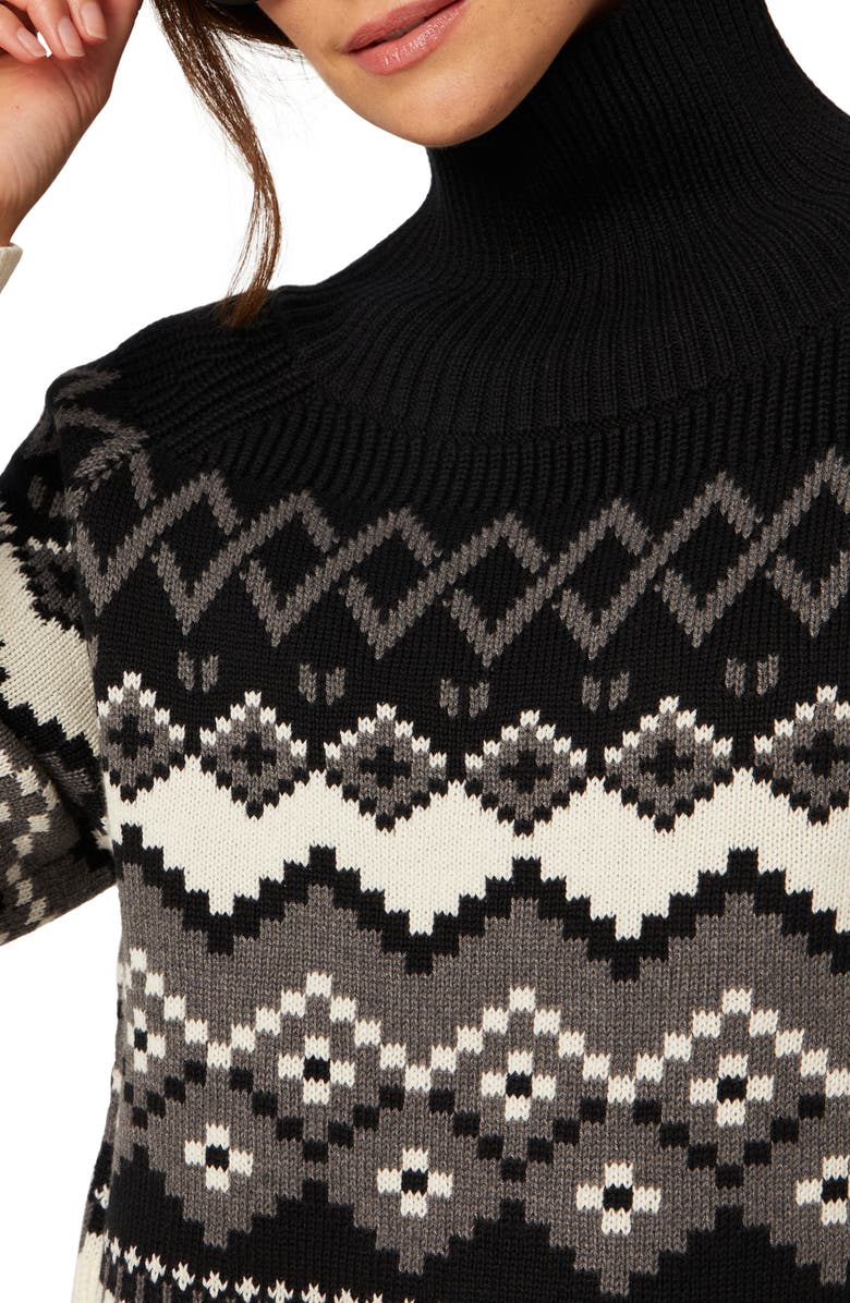 Alp N Rock Leighton Fair Isle Turtleneck Sweater, Alternate, color, 
