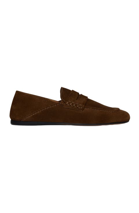 Suede loafers