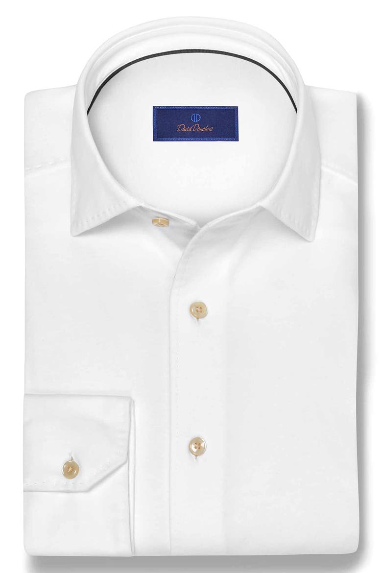 Cotton Knit Sport Shirt, Alternate, color, WHITE