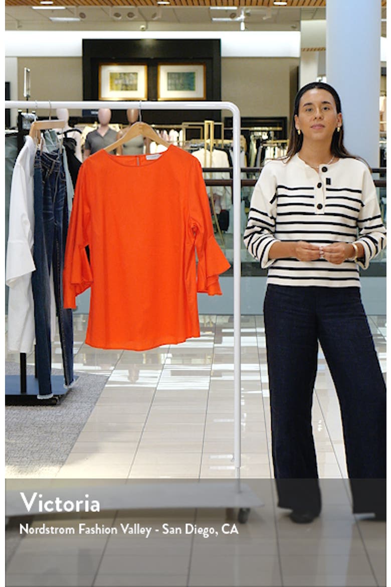 Malena Flutter Sleeve Cotton Top video