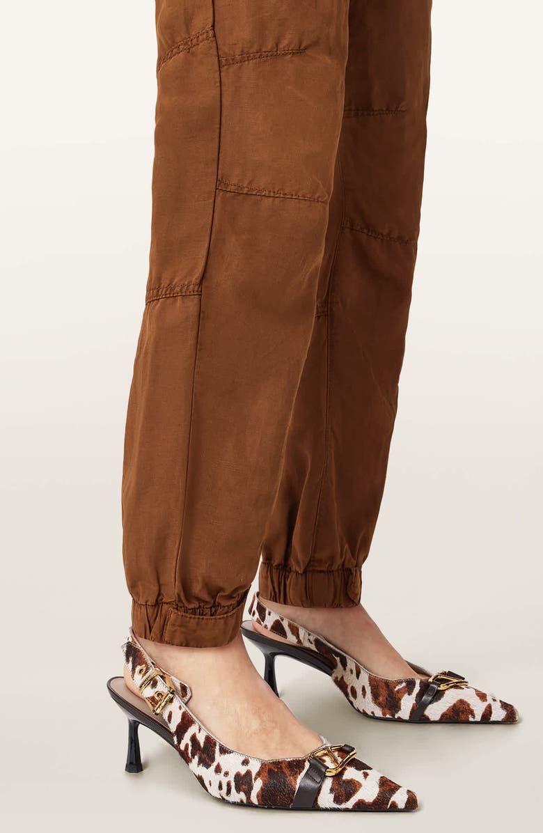 AllSaints Val Twill Cargo Pants, Alternate, color, Cognac Brown