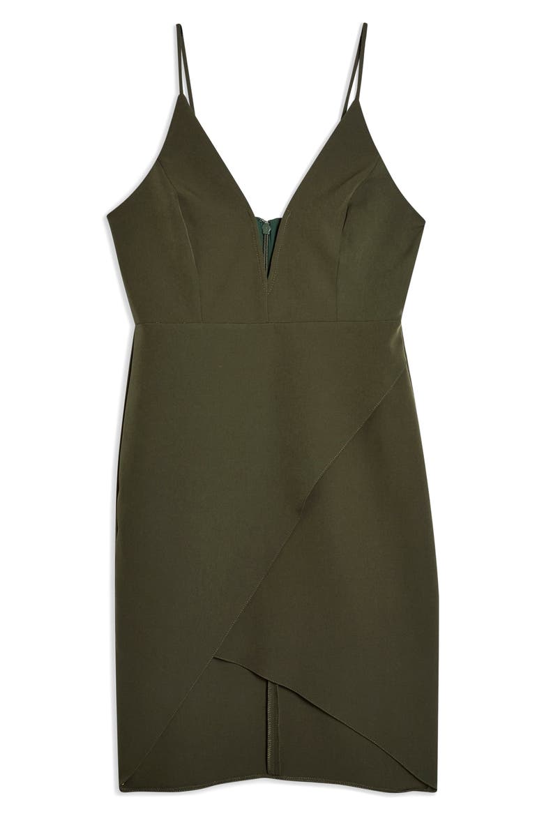 Plunge Slipdress, Alternate, color, OLIVE