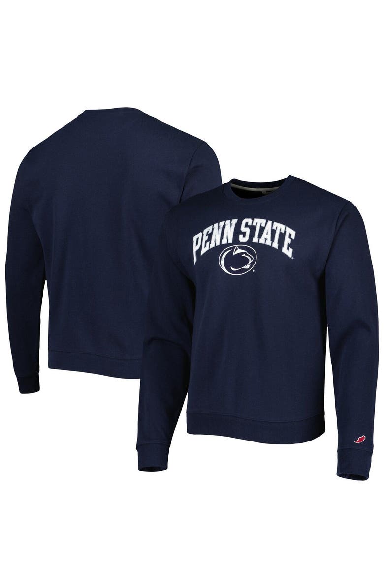 LEAGUE COLLEGIATE WEAR Men's League Collegiate Wear Navy Penn State Nittany Lions 1965 Arch Essential Lightweight Pullover Sweatshirt, Main, color, 