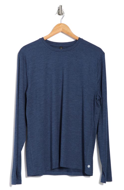 Z By Zella Alki Long Sleeve Trainer T-shirt In Navy Eclipse