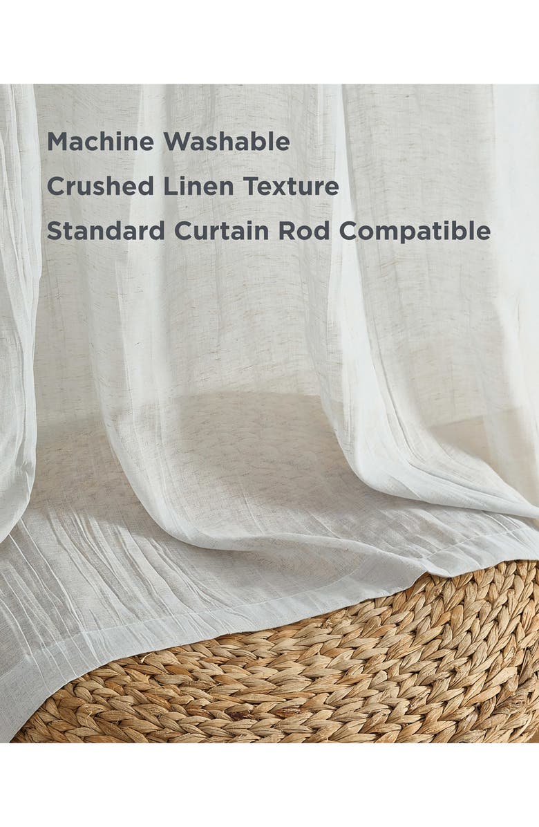 French Connection Charter Crushed Set of 2 Curtain Panels, Alternate, color, Grey