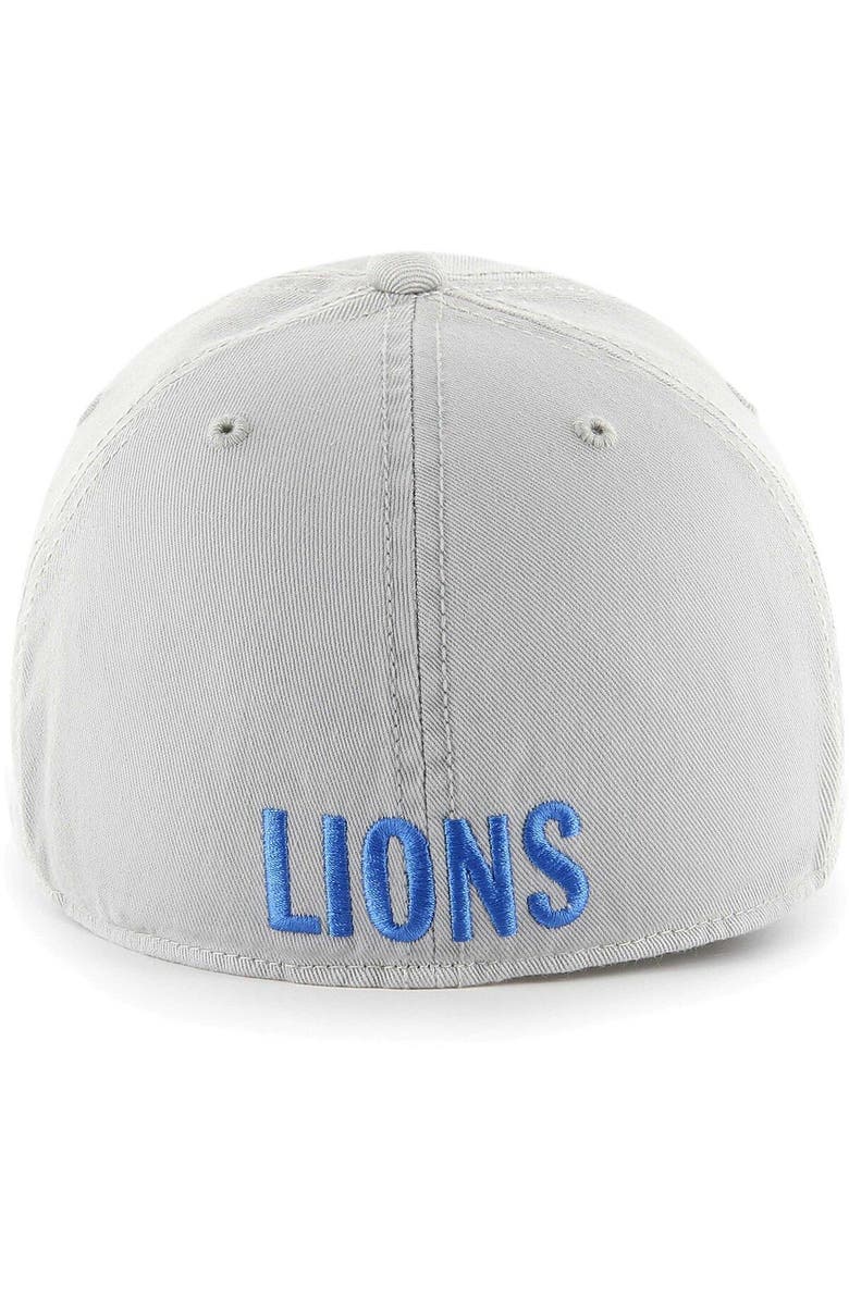 '47 Men's '47 Gray Detroit Lions Gridiron Classics Franchise Legacy Fitted Hat, Alternate, color, Gray