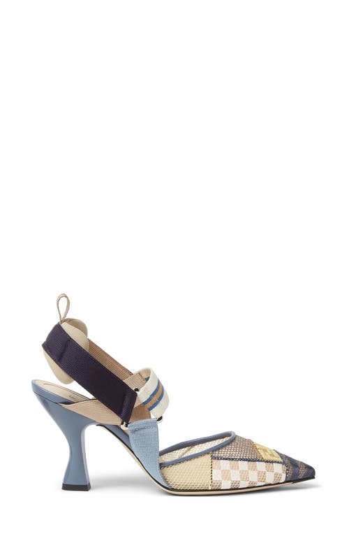 Fendi Colibri Pointed Toe Slingback Pump