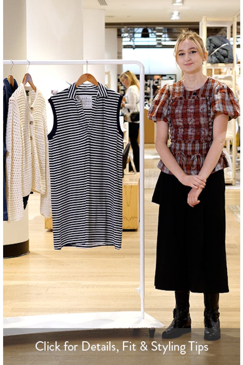 Lily Stripe Cotton Knit Minidress video
