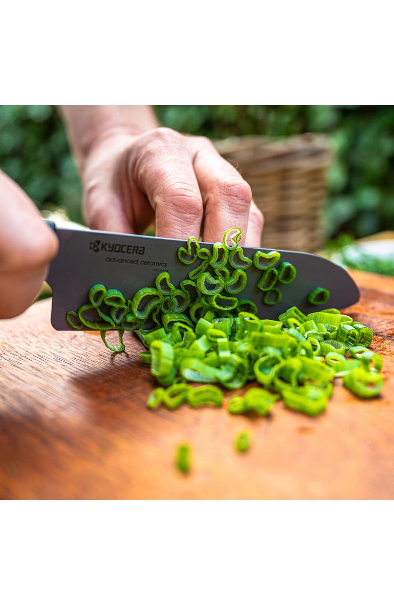 Kyocera INNOVATIONblack<sup>®</sup> 6-Inch Ceramic Chef's Santoku Knife, Alternate, color, Black