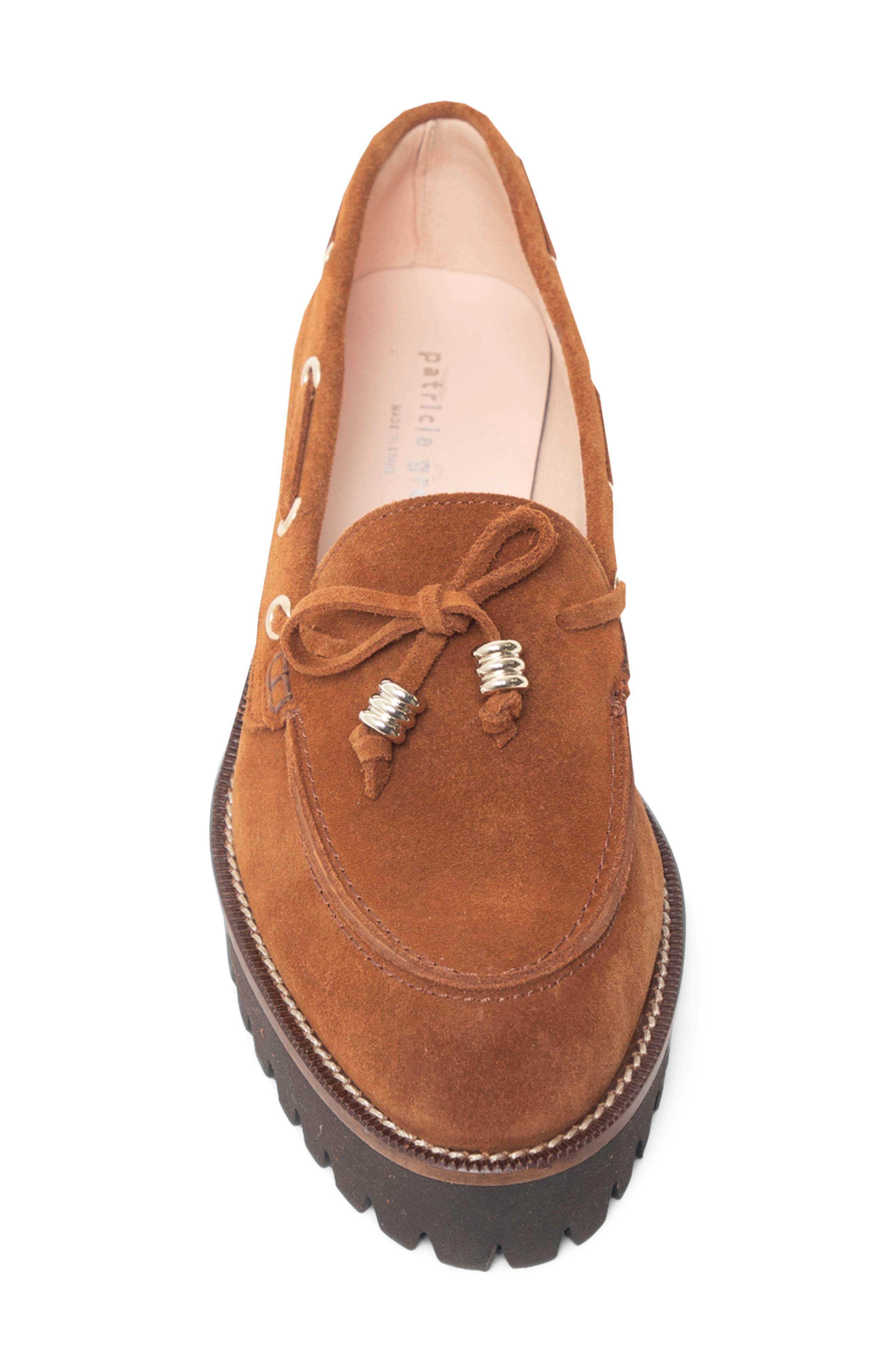 Henley Lug Boat Shoe, Alternate, color, COGNAC SUEDE