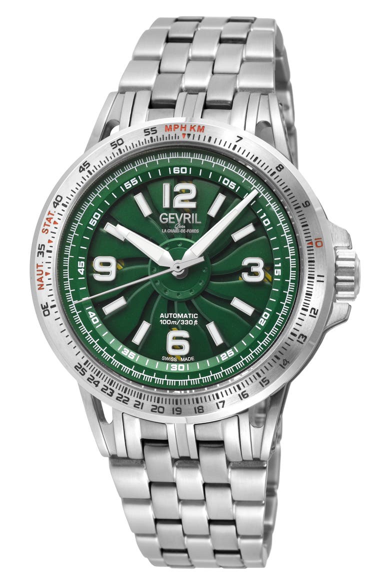Wind Master Automatic Bracelet Watch, 44mm, Main, color, SILVER