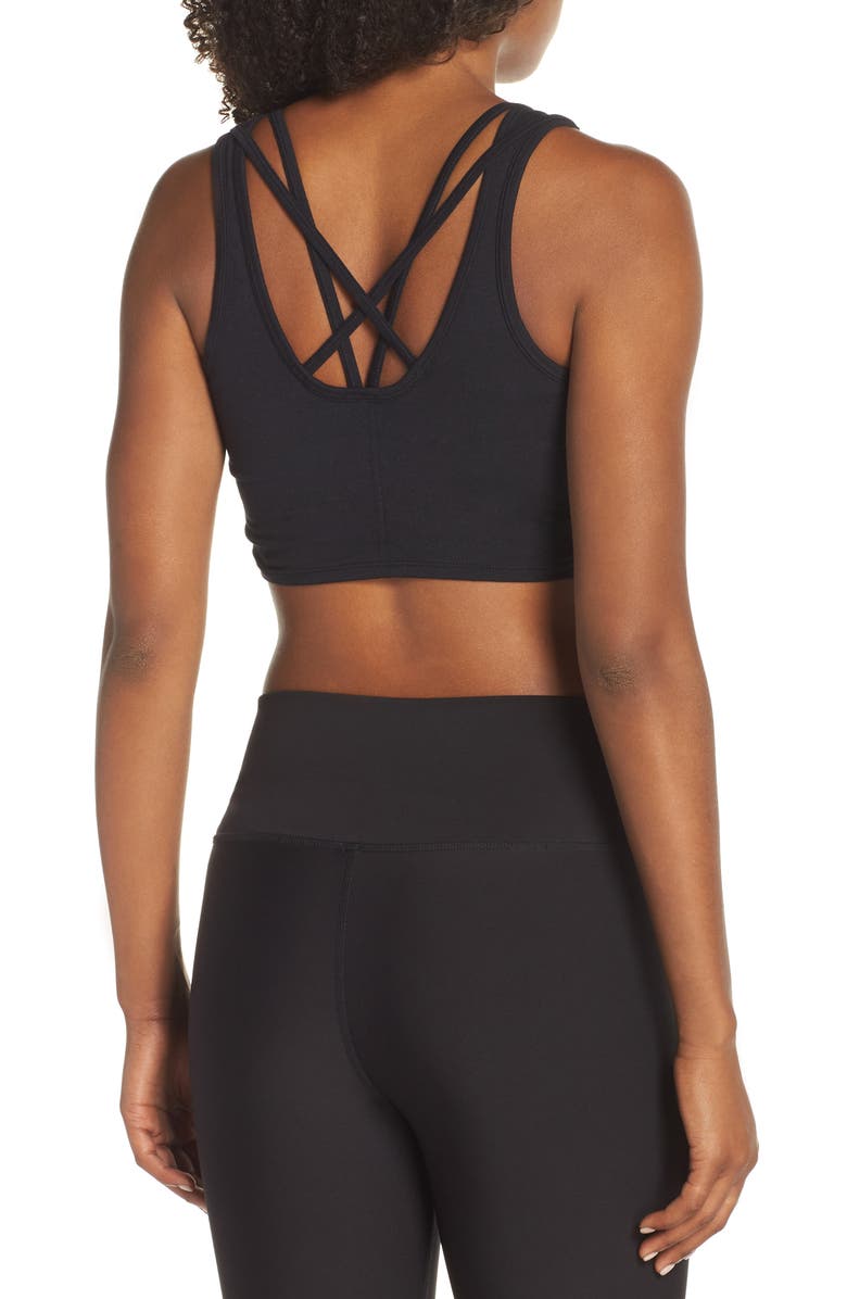 Alo Delicate Twisted Sports Bra Tank, Alternate, color, 