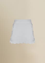 Contessa Mills Doll Mid-Rise Bow-Detail Poplin Mini Skirt