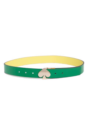 Kate Spade New York Reversible Spade Belt In Forest Glen Sunnys