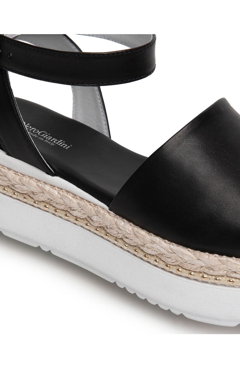 NeroGiardini Ankle Strap Platform Sandal, Alternate, color,
