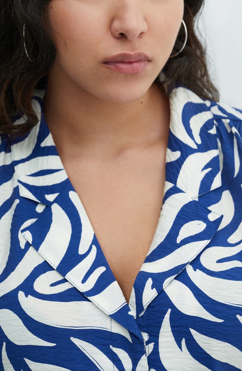 MANGO Tie Waist Midi Shirtdress, Alternate, color, 