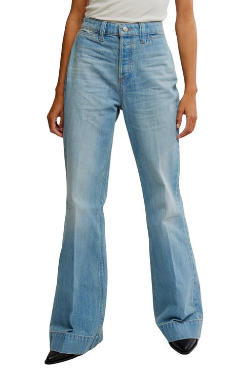 Cerine Relaxed Bootcut Jeans (Ecru)