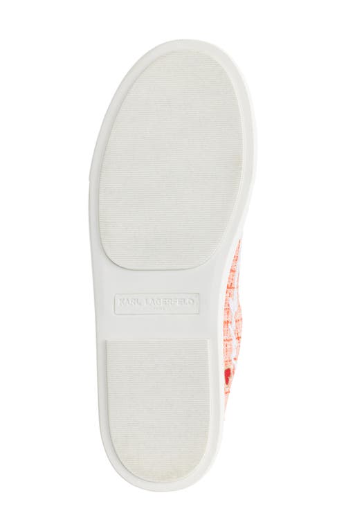 Karl Lagerfeld Cambria Platform Sneaker In Sunset Coral
