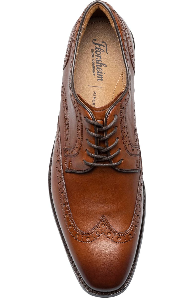 Florsheim Conetta Wingtip Derby, Alternate, color, Cognac