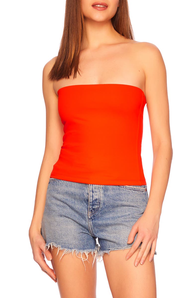 Susana Monaco Tube Top, Main, color, Cherry Tomato
