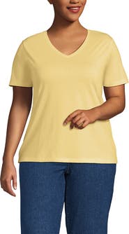 Lands' End Supima Cotton V-Neck T-Shirt