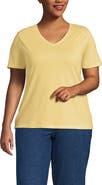 Lands' End Supima Cotton V-Neck T-Shirt